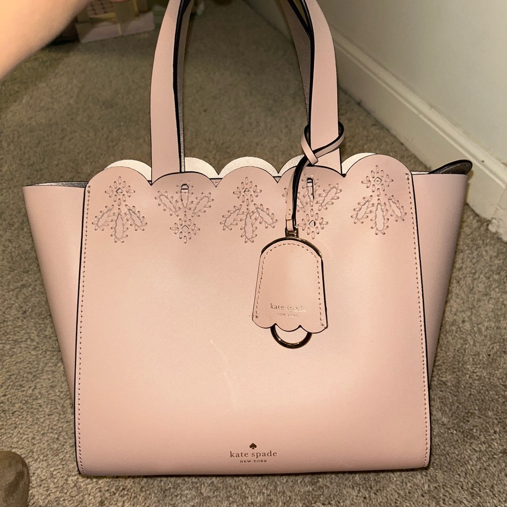 Kate Spade scalloped leather tote